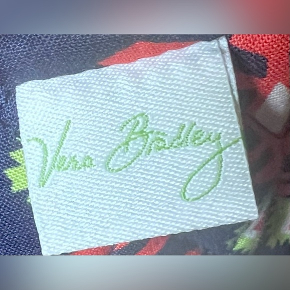 Vera Bradley Vibrant Sun Valley Small Crossbody Purse Handbag zip closure - Picture 7 of 8